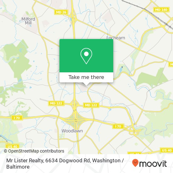 Mapa de Mr Lister Realty, 6634 Dogwood Rd