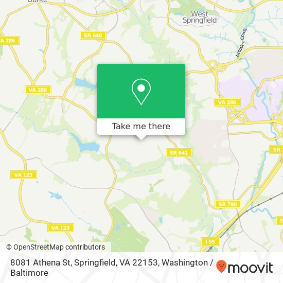 8081 Athena St, Springfield, VA 22153 map