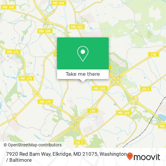 7920 Red Barn Way, Elkridge, MD 21075 map