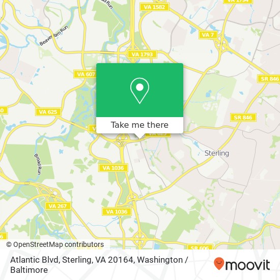 Atlantic Blvd, Sterling, VA 20164 map