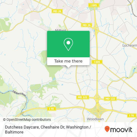 Mapa de Dutchess Daycare, Cheshaire Dr