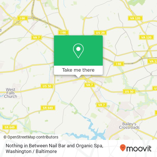 Mapa de Nothing in Between Nail Bar and Organic Spa