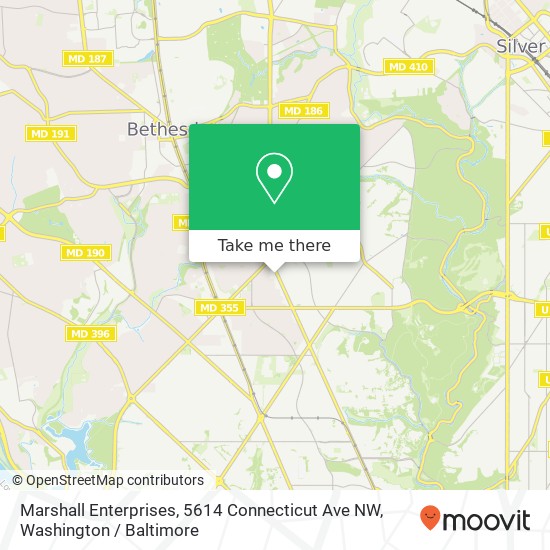 Mapa de Marshall Enterprises, 5614 Connecticut Ave NW