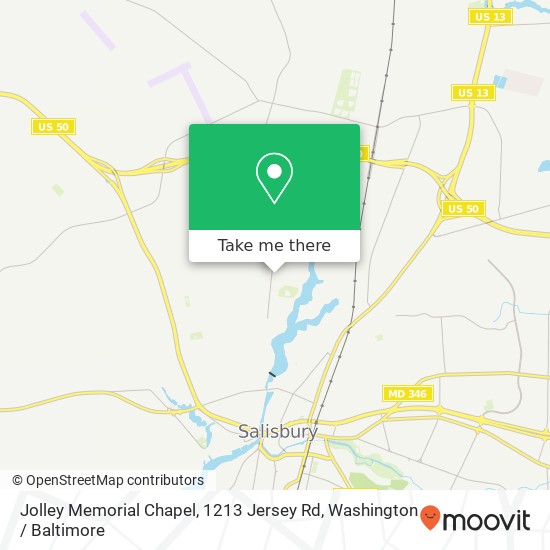 Mapa de Jolley Memorial Chapel, 1213 Jersey Rd