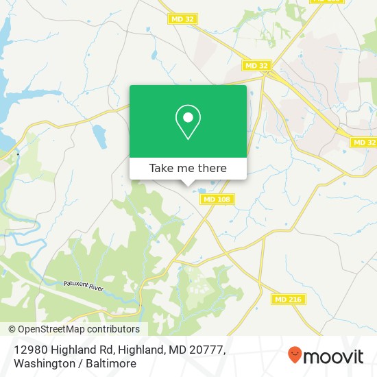 12980 Highland Rd, Highland, MD 20777 map