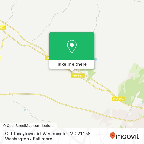 Mapa de Old Taneytown Rd, Westminster, MD 21158