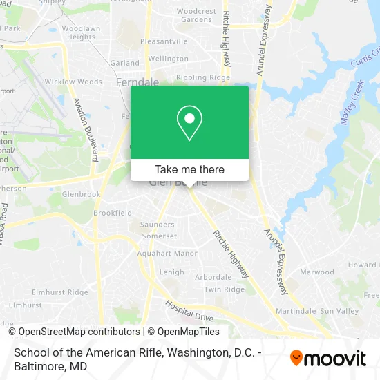 Mapa de School of the American Rifle