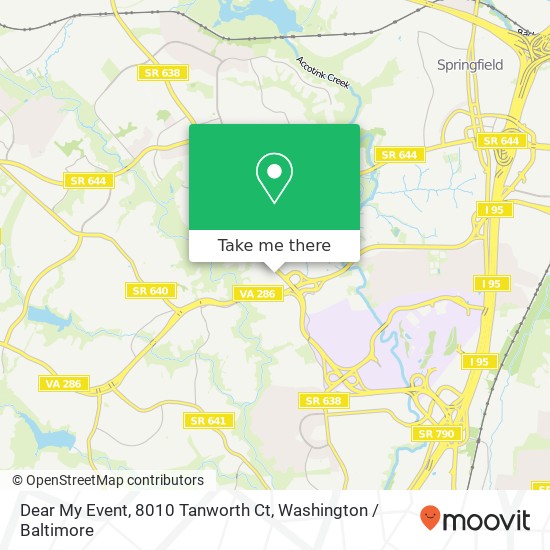 Dear My Event, 8010 Tanworth Ct map