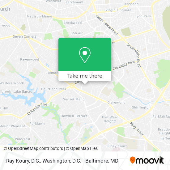 Ray Koury, D.C. map