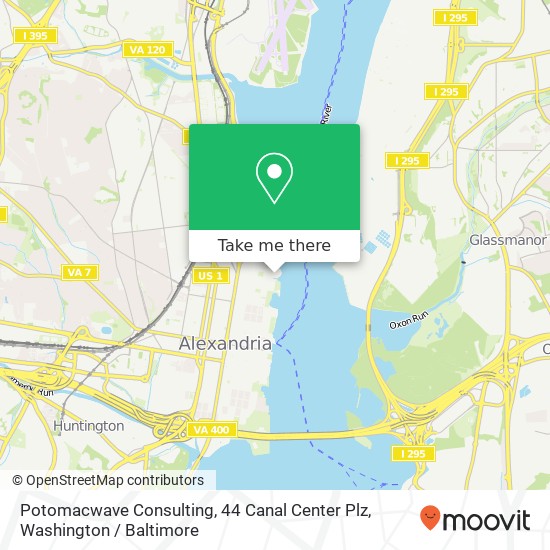 Mapa de Potomacwave Consulting, 44 Canal Center Plz
