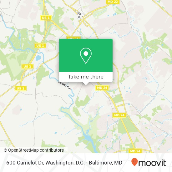 600 Camelot Dr, Bel Air, MD 21015 map