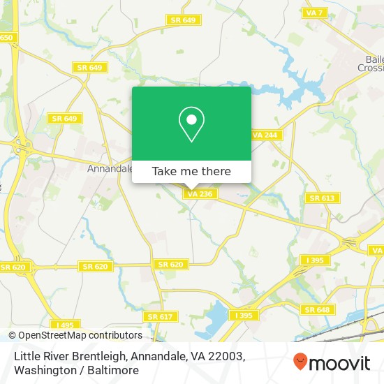 Mapa de Little River Brentleigh, Annandale, VA 22003