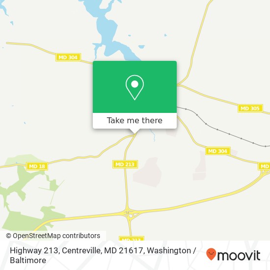 Mapa de Highway 213, Centreville, MD 21617