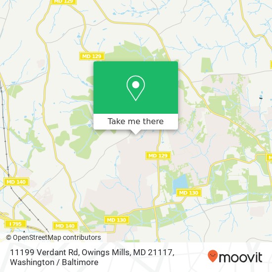 11199 Verdant Rd, Owings Mills, MD 21117 map