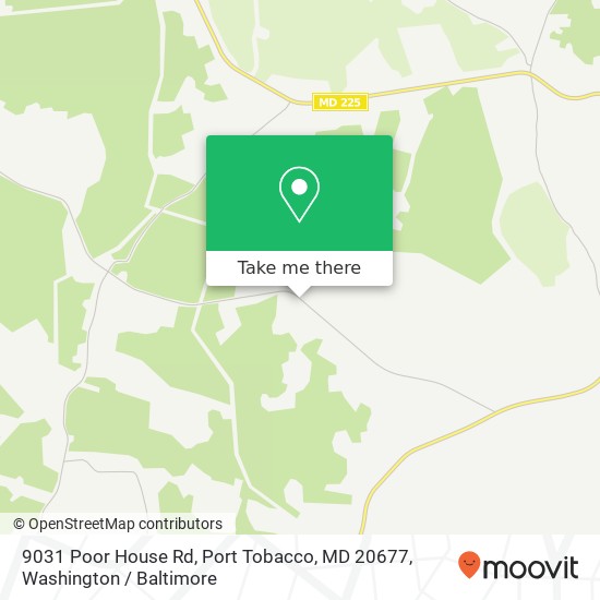 9031 Poor House Rd, Port Tobacco, MD 20677 map