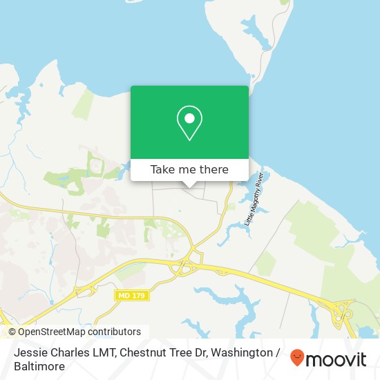 Mapa de Jessie Charles LMT, Chestnut Tree Dr