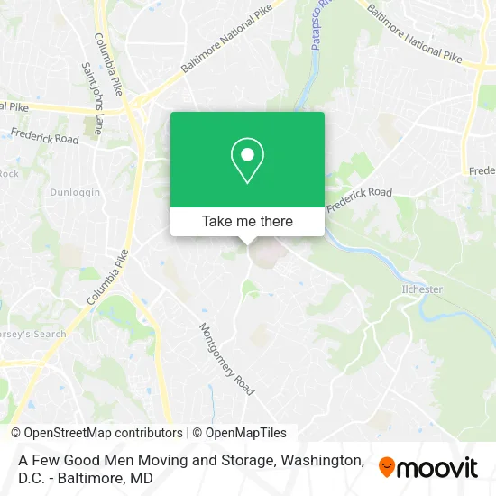 A Few Good Men Moving and Storage, New Cut Rd map