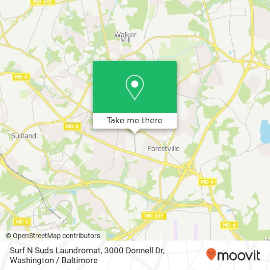 Mapa de Surf N Suds Laundromat, 3000 Donnell Dr