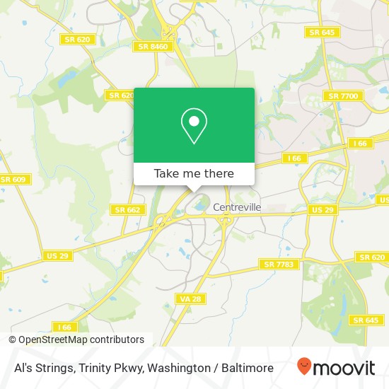 Al's Strings, Trinity Pkwy map