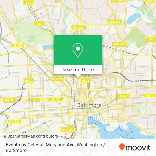 Mapa de Events by Celeste, Maryland Ave
