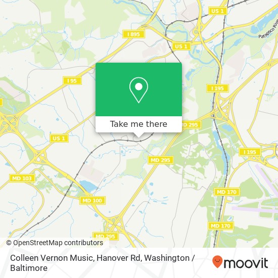 Mapa de Colleen Vernon Music, Hanover Rd