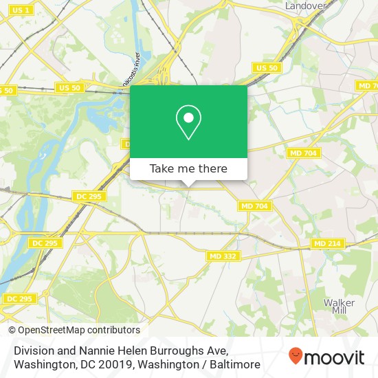 Division and Nannie Helen Burroughs Ave, Washington, DC 20019 map