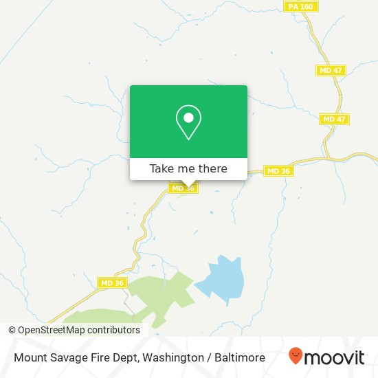Mapa de Mount Savage Fire Dept