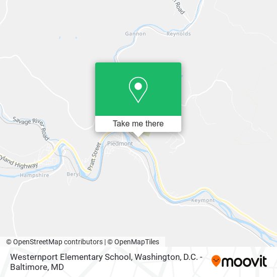 Westernport Elementary School map