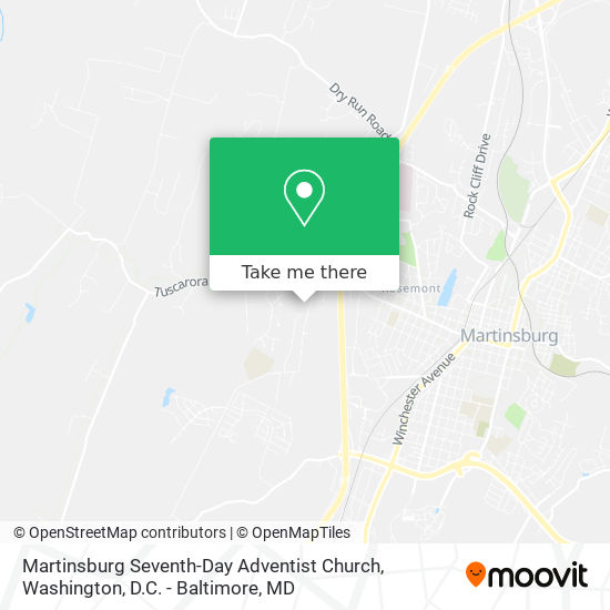 Martinsburg Seventh-Day Adventist Church map