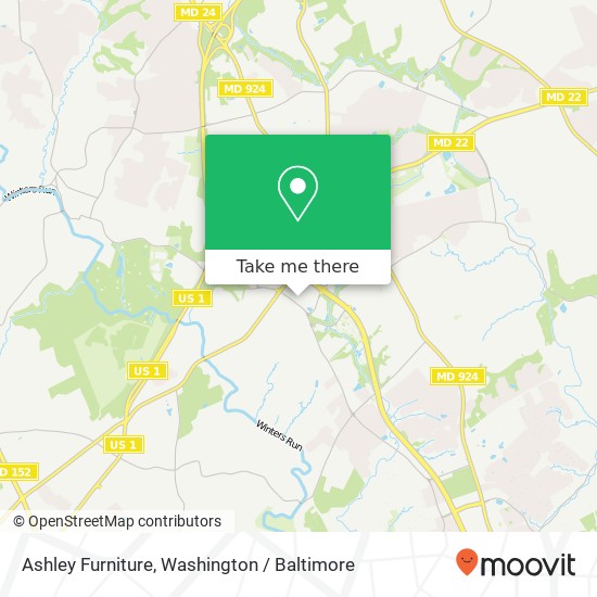 Mapa de Ashley Furniture