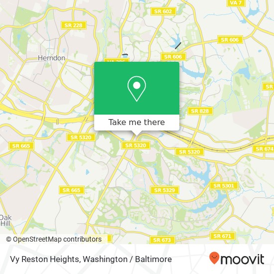 Vy Reston Heights map