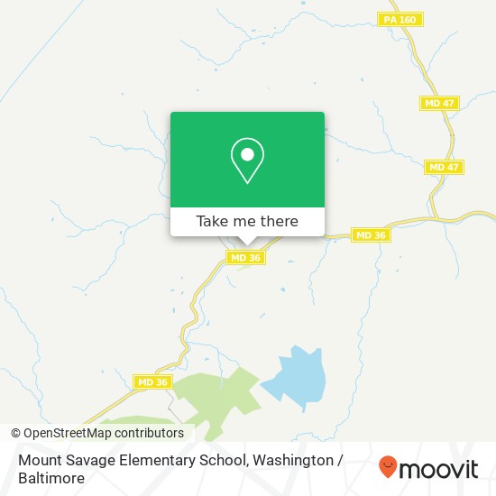 Mapa de Mount Savage Elementary School