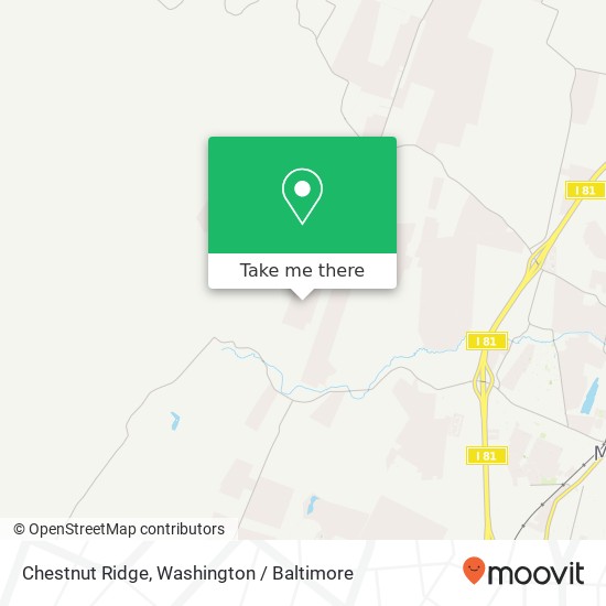 Mapa de Chestnut Ridge