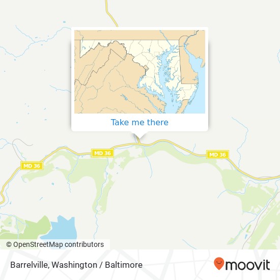 Barrelville map