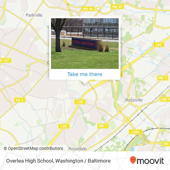Overlea High School map