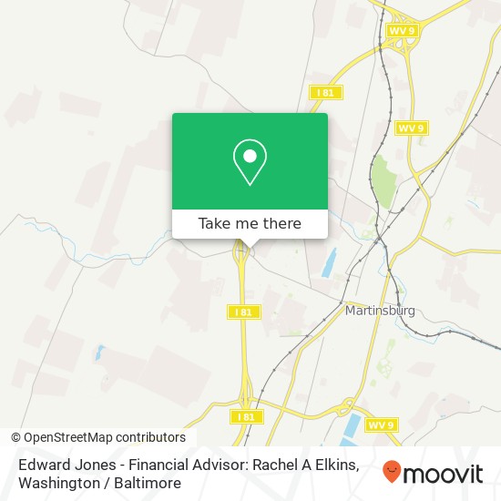 Mapa de Edward Jones - Financial Advisor: Rachel A Elkins