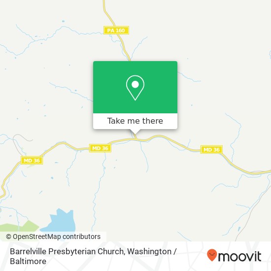 Mapa de Barrelville Presbyterian Church