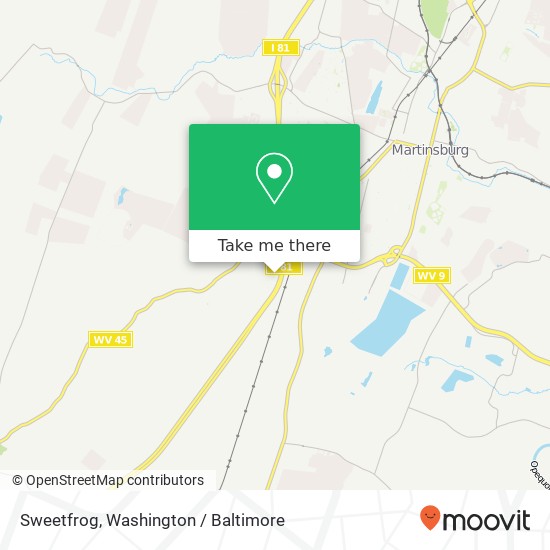 Mapa de Sweetfrog
