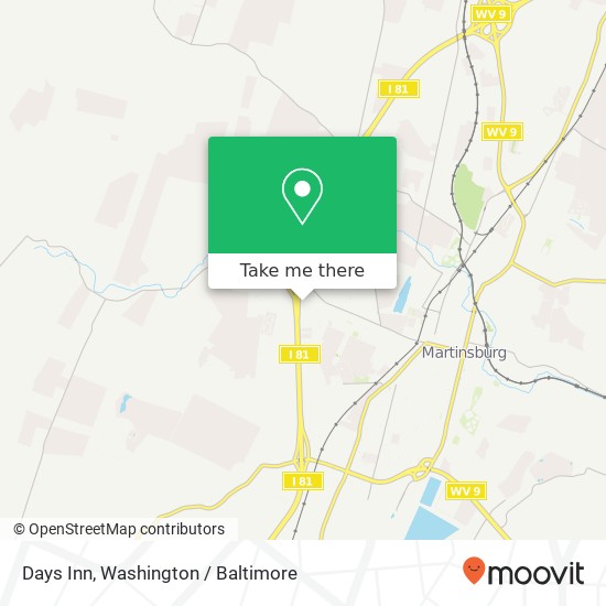 Mapa de Days Inn