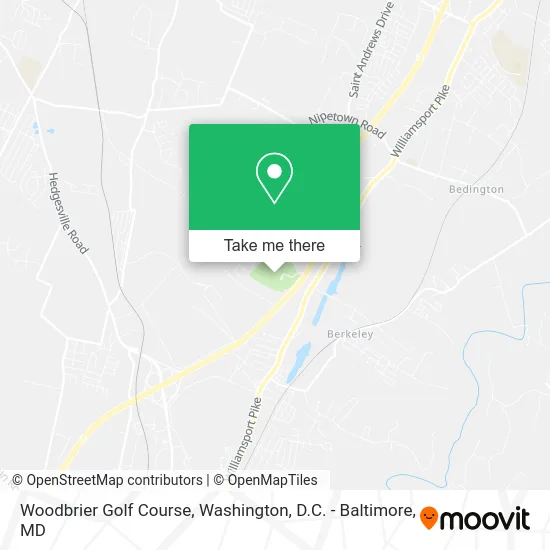 Woodbrier Golf Course map
