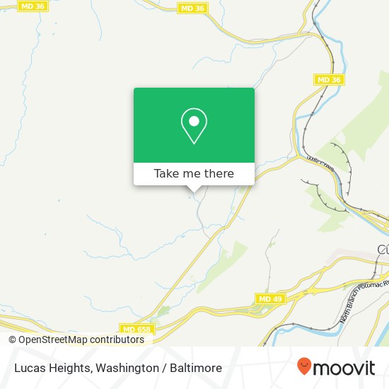 Mapa de Lucas Heights