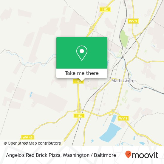 Mapa de Angelo's Red Brick Pizza