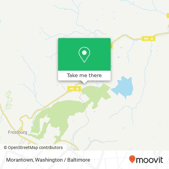 Mapa de Morantown