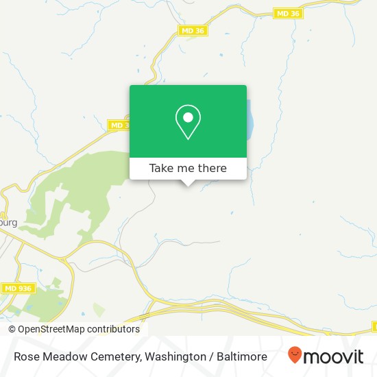 Mapa de Rose Meadow Cemetery