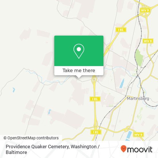 Providence Quaker Cemetery map