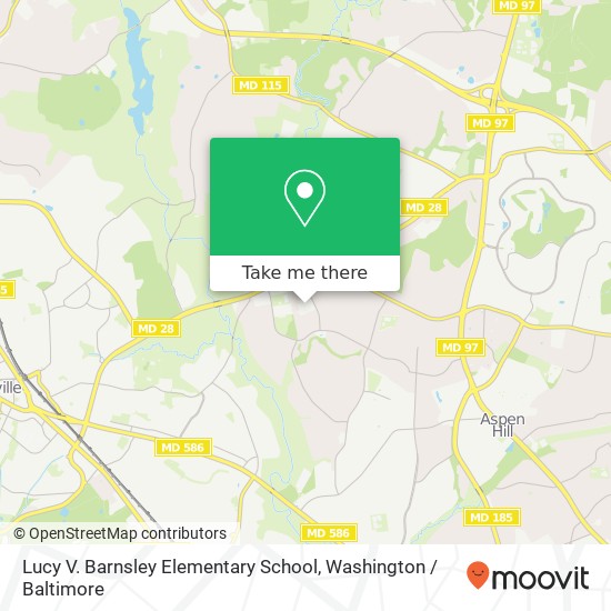 Mapa de Lucy V. Barnsley Elementary School