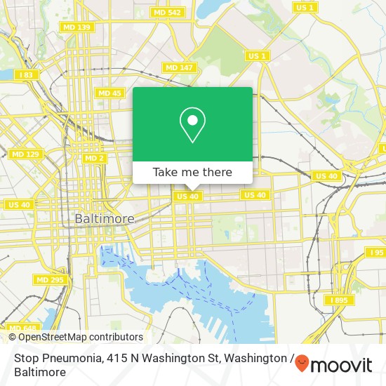 Mapa de Stop Pneumonia, 415 N Washington St