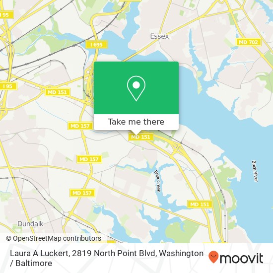 Mapa de Laura A Luckert, 2819 North Point Blvd