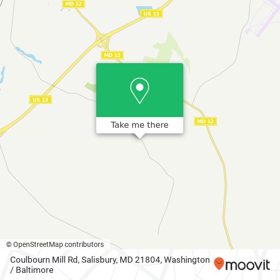 Coulbourn Mill Rd, Salisbury, MD 21804 map