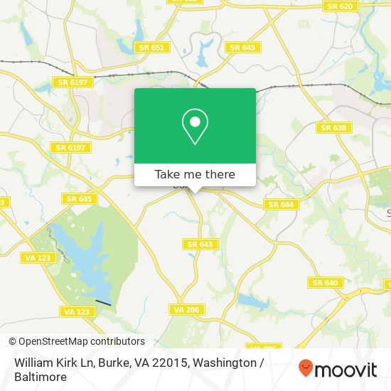 Mapa de William Kirk Ln, Burke, VA 22015